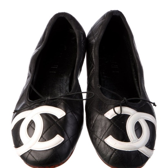 Chanel quilted Cambon ballerina flats 10.5 - Picture 1 of 6